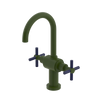 Rubinet Single Hole Dual Handle Lav. Set with LaSalle Spout (less drain) Green Envy