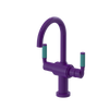Rubinet Single Hole Dual Handle Lav. Set. (less drain) Purple Haze