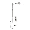 Kalia SquareOne™ TD3 (Valve Not Included) : AQUATONIK™ T/P with Diverter Shower System with Wallarm