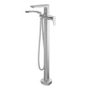 Kalia MOROKA Floormount tub filler with handshower - cartridge included with rough-in