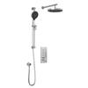 Kalia Plus - RoundOne TB2 Shower system with push-buttons valve - Wall arm