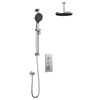 Kalia Plus - RoundOne TB2 Shower system with push-buttons valve - Vertical arm-