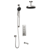 Kalia Premia - RoundOne TB3 Shower system with push-buttons (without valve) - Vertical arm