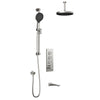 Kalia Plus - Moroka TB3 Shower system with push-buttons valve - Vertical arm