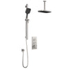 Kalia Plus - Kareo TB2 Shower system with push-buttons valve - Vertical arm