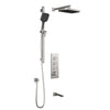 Kalia Plus - Kareo TB3 Shower system with push-buttons (without valve) - Wall arm