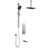 Kalia Plus - Kareo TB3 Shower system with push-buttons (without valve) - Vertical arm