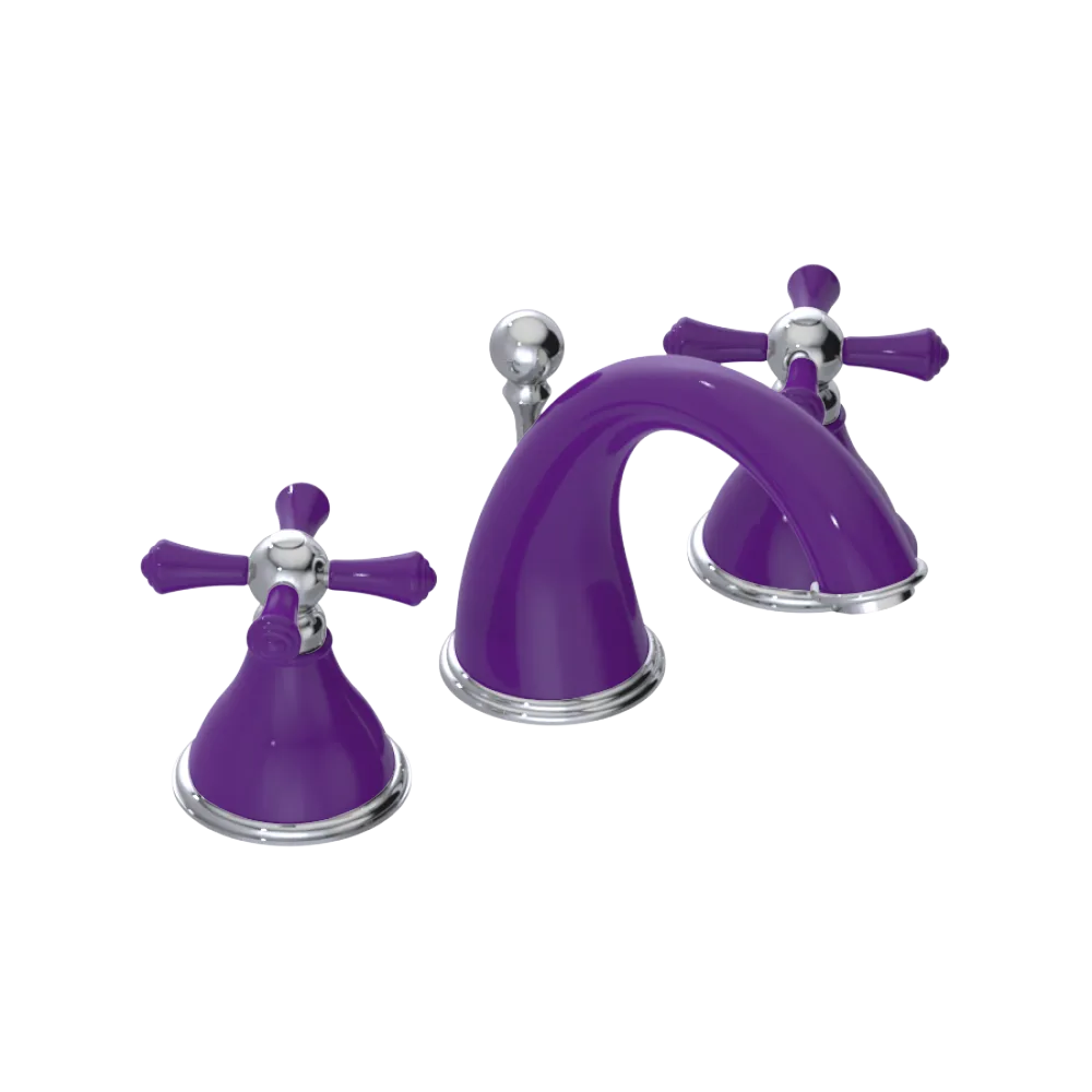 Rubinet Widespread Lav. Set. (less drain) Purple Haze