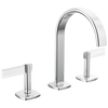 Brizo Widespread Lavatory Faucet With Arc Spout Less Handles