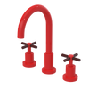 Rubinet Widespread Kitchen Set with LaSalle Spout Red