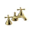 Rubinet Widespread Lav. Set. (less drain) Natural Brass