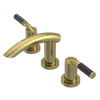 Rubinet Widespread Lav. Set. (less drain) Natural Brass