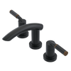 Rubinet Widespread Lav. Set. (less drain) Matt Black