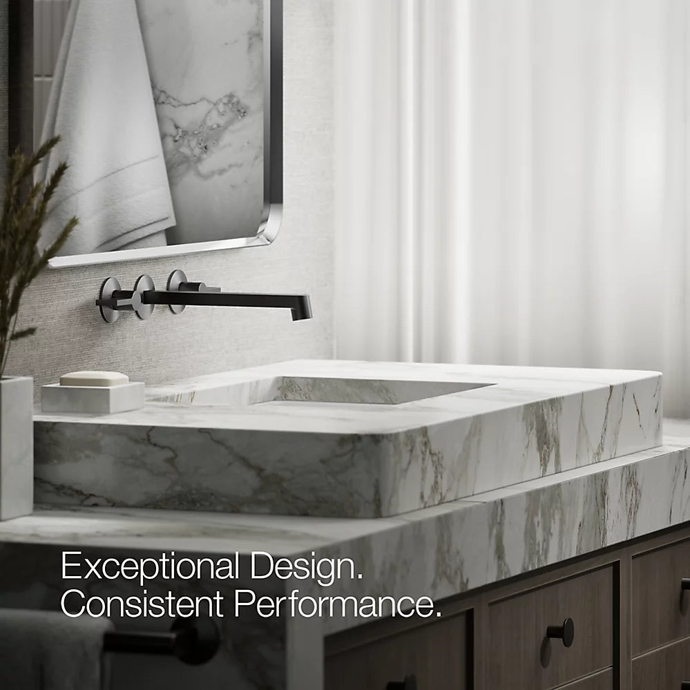 Components® Wall-mount bathroom sink faucet spout with Row design, 1.2 gpm