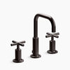 Purist® Widespread bathroom sink faucet with Cross handles, 1.2 gpm