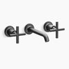 Purist® Wall-mount bathroom sink faucet trim with Cross handles, 1.2 gpm