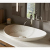 Kensho® 28" oval vessel bathroom sink, no overflow