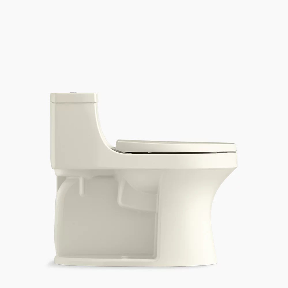 San Souci® One-piece compact elongated toilet with concealed trapway, 1.28 gpf