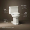 Kathryn® One-piece compact elongated toilet with concealed trapway, 1.28 gpf