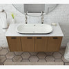 Iron Plains® 33" oval drop-in/undermount bathroom sink