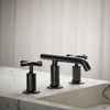 Purist® Widespread bathroom sink faucet with Cross handles, 1.2 gpm