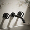 Components® Wall-mount bathroom sink faucet Industrial handle trim