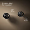 Components® Wall-mount bathroom sink faucet Industrial handle trim