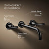 Purist® Wall-mount bathroom sink faucet trim with Lever handles, 1.2 gpm