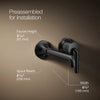 Tone™ Wall-mount single-handle bathroom sink faucet, 1.2 gpm