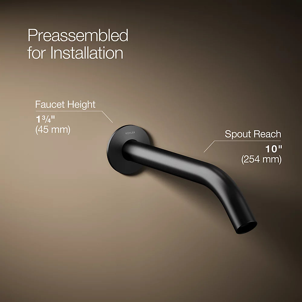 Components® Wall-mount bathroom sink faucet spout with Tube design, 1.2 gpm