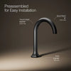 Occasion® Bathroom sink faucet spout with Cane design, 0.5 gpm