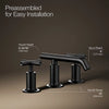 Purist® Widespread bathroom sink faucet with Cross handles, 1.2 gpm