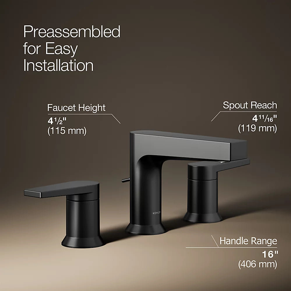 Taut® Widespread bathroom sink faucet, 1.2 gpm