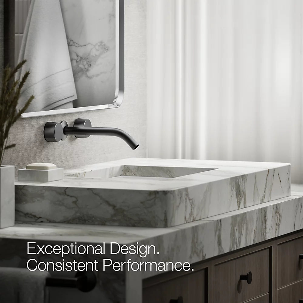 Components® Wall-mount bathroom sink faucet Oyl handle trim