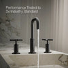 Purist® Widespread bathroom sink faucet with Cross handles, 1.2 gpm