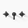 Purist® Wall-mount bathroom sink faucet trim with Cross handles, 1.2 gpm