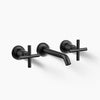 Purist® Wall-mount bathroom sink faucet trim with Cross handles, 1.2 gpm