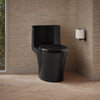 Veil® One-piece elongated toilet with skirted trapway, dual-flush