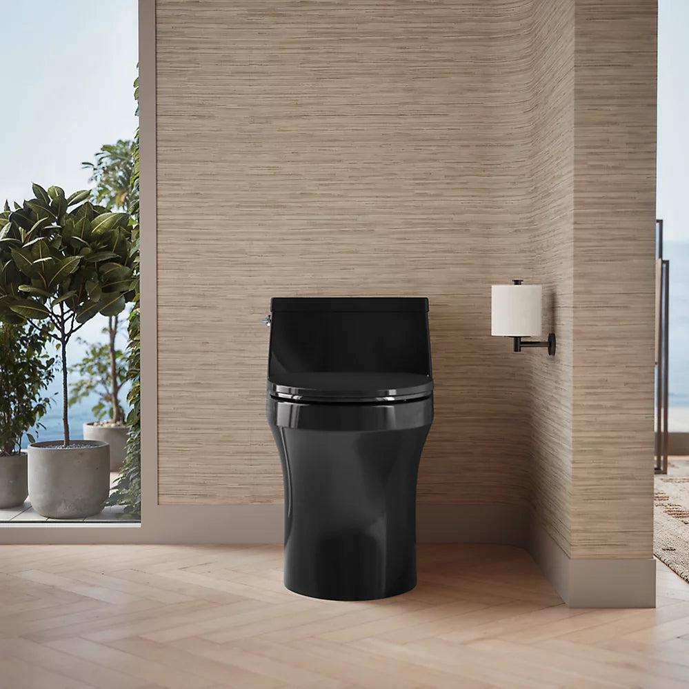 San Souci® One-piece compact elongated toilet with concealed trapway, 1.28 gpf