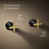 Occasion® Wall-mount bathroom sink faucet Cross handle trim, 1.2 gpm
