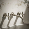 Purist® Wall-mount bathroom sink faucet trim with Cross handles, 1.2 gpm