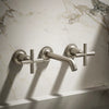 Purist® Wall-mount bathroom sink faucet trim with Cross handles, 1.2 gpm