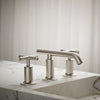 Purist® Widespread bathroom sink faucet with Cross handles, 1.2 gpm