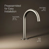 Components® Bathroom sink faucet spout with Tube design, 1.2 gpm