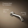 Components® Wall-mount bathroom sink faucet spout with Tube design, 1.2 gpm