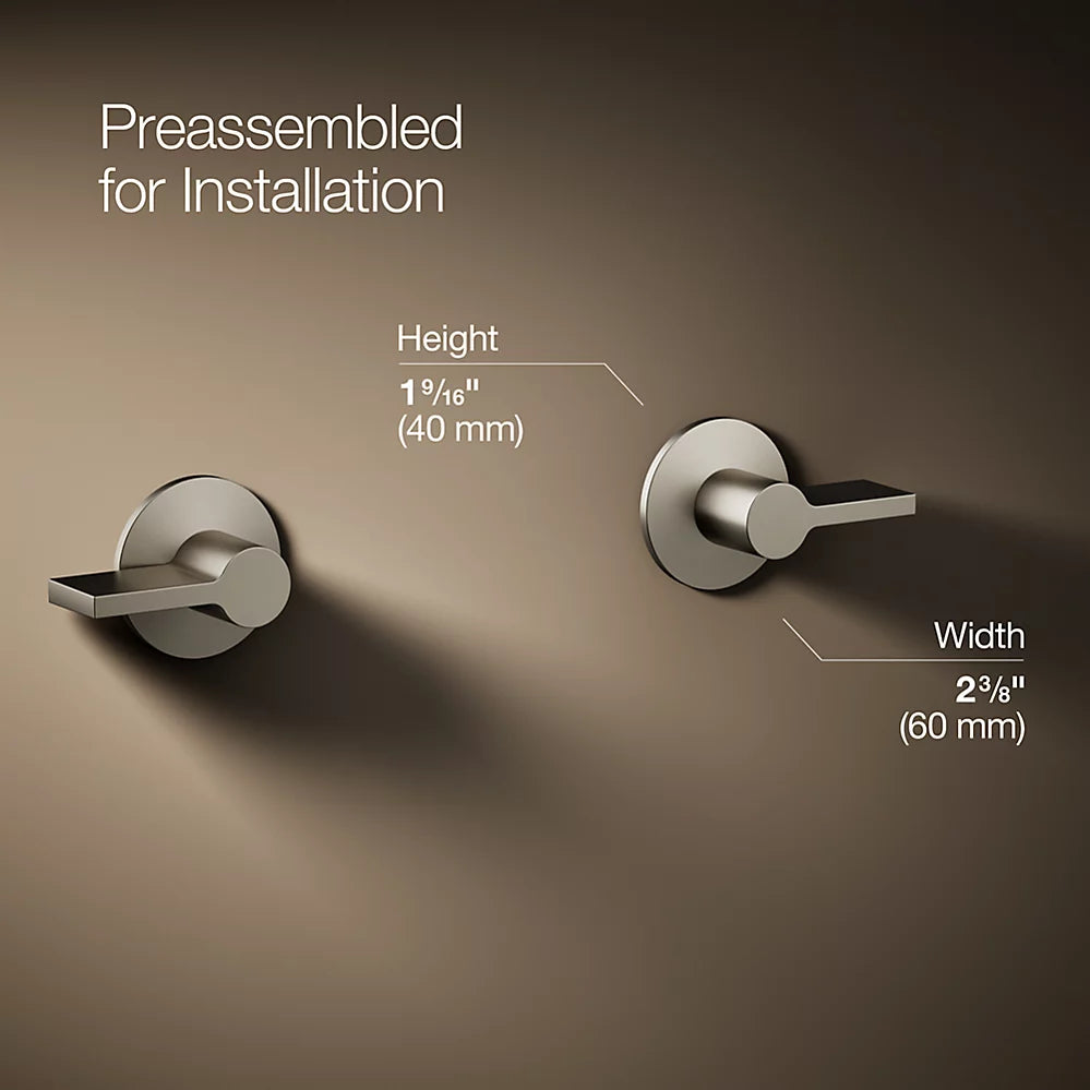 Components® Wall-mount bathroom sink faucet Lever handle trim