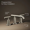 Purist® Widespread bathroom sink faucet with Lever handles, 1.2 gpm