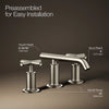 Purist® Widespread bathroom sink faucet with Cross handles, 1.2 gpm