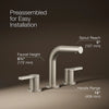 Elate® Widespread bathroom sink faucet, 1.2 gpm