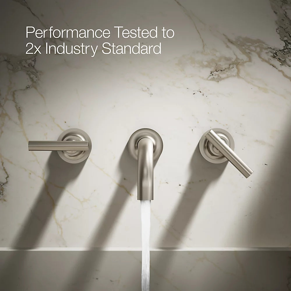 Purist® Wall-mount bathroom sink faucet trim with Lever handles, 1.2 gpm